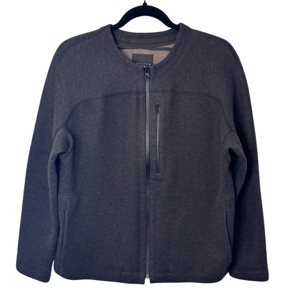 Theory+ charcoal full zip jacket size S